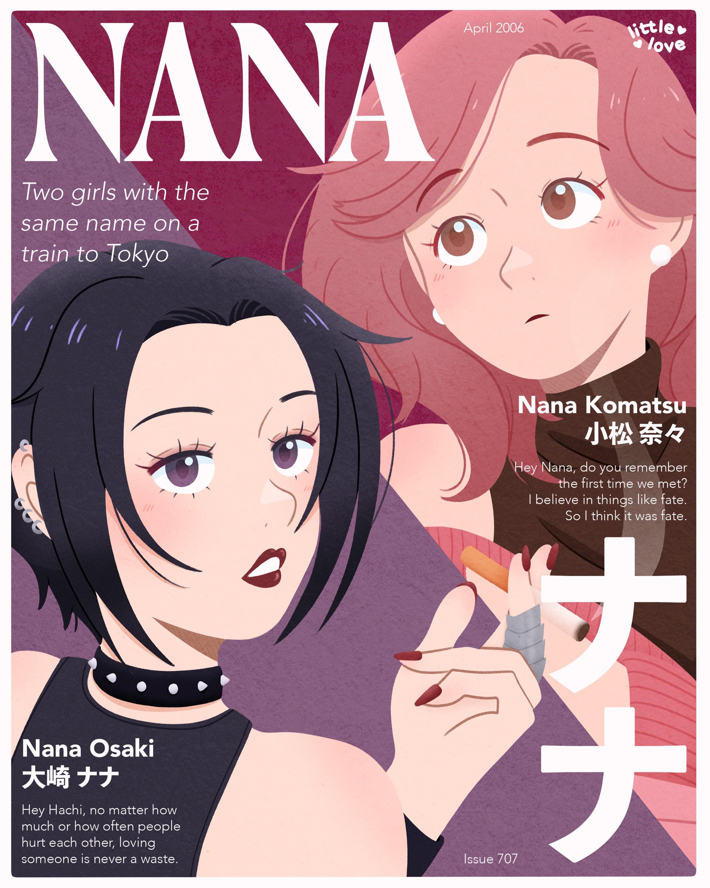 Nana and Hachi | 8 X 10 Inch Anime Art Print - Etsy