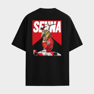 Ayrton Senna T-shirt | Formula 1 | McLaren | Retro Marlboro | Unisex | F1 | Oversize | Color Black