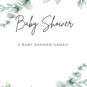Baby Shower Games