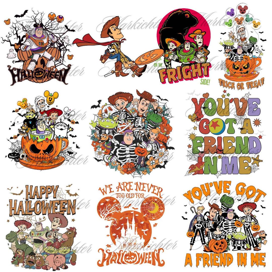 Toy story halloween png bundle halloween skeleton masquerade png
