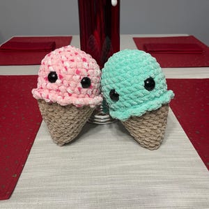 Crochet ice cream cone  plushie