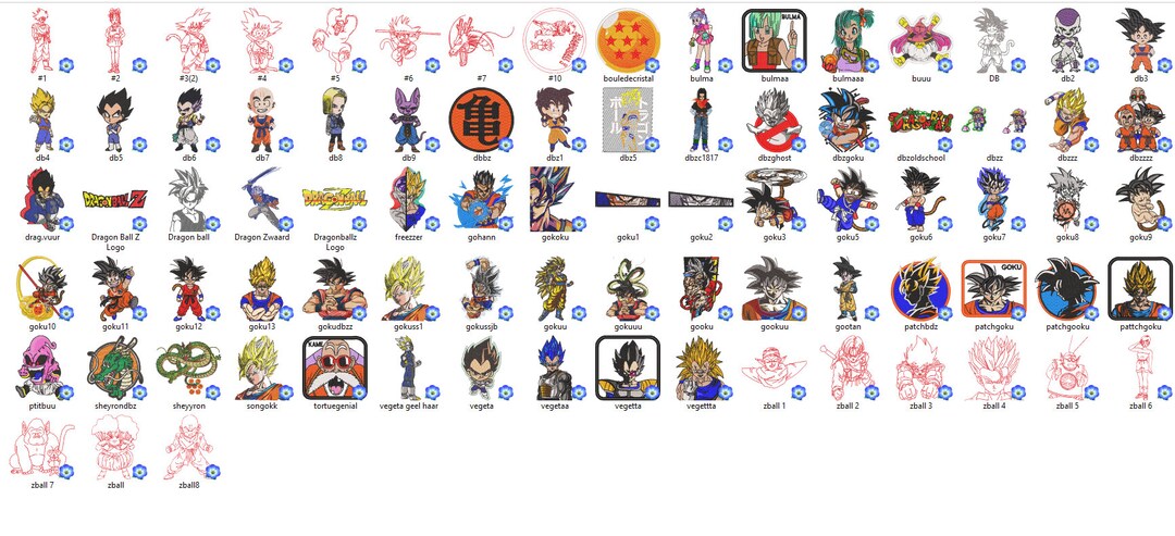 Dbz Embroidery Pattern - Etsy Australia
