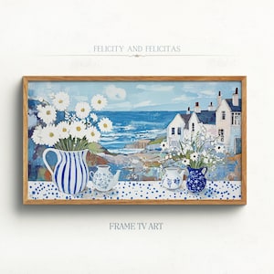 Coastal Still Life Frame TV Art: Seaside Beach House Decor (Digital Download)