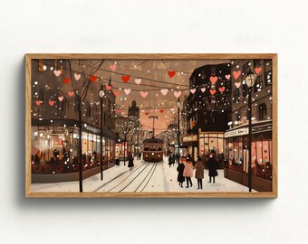 Retro Valentinstag Samsung Rahmen TV Art Niedliche Valentinstag TV Kunst, Valentinstag Dekorationen, Valentinstag Dekoration, digitaler Download