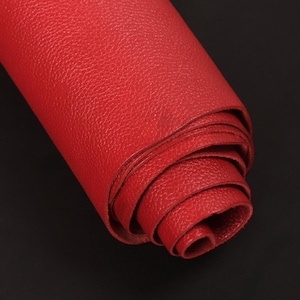 Red Vegetable Tanned Soft Floater Leather, 1.6mm 1.8 sqm. Genuine Leather, Leather For Crafts, First Grade, Premium Leather For Upholstery