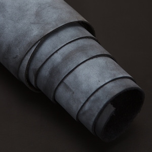 Analin Crazy Grey Leather, 2.2 Sqm, 1.5-1.8 mm, Kalbshaut, Für das Handwerk, Erste Klasse, Top Grain, Full Hide, Echtes Leder, Crazy Leather