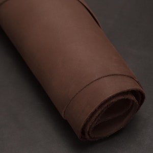 Crazy Horse Brown Leather, 2.1 Sqm, 1.5-1.8 mm, Calf Skin, For Crafts, First Grade, Top Grain, Full Hide, Genuine Leather,Premium Leather