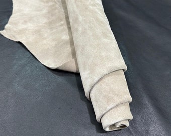 Ante beige, piel flor premium, material para manualidades (1,2 m²)