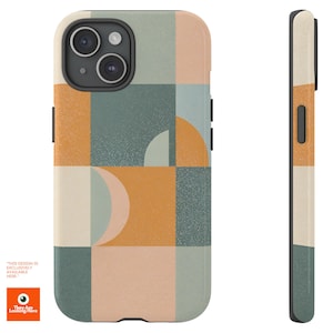 Modern Geometric Phone Case in Earthy Tones Geometric phone case Minimalist iphone 16, 15, 14, 13, 12, Samsung S24Ultra, S23FE, S22, A16