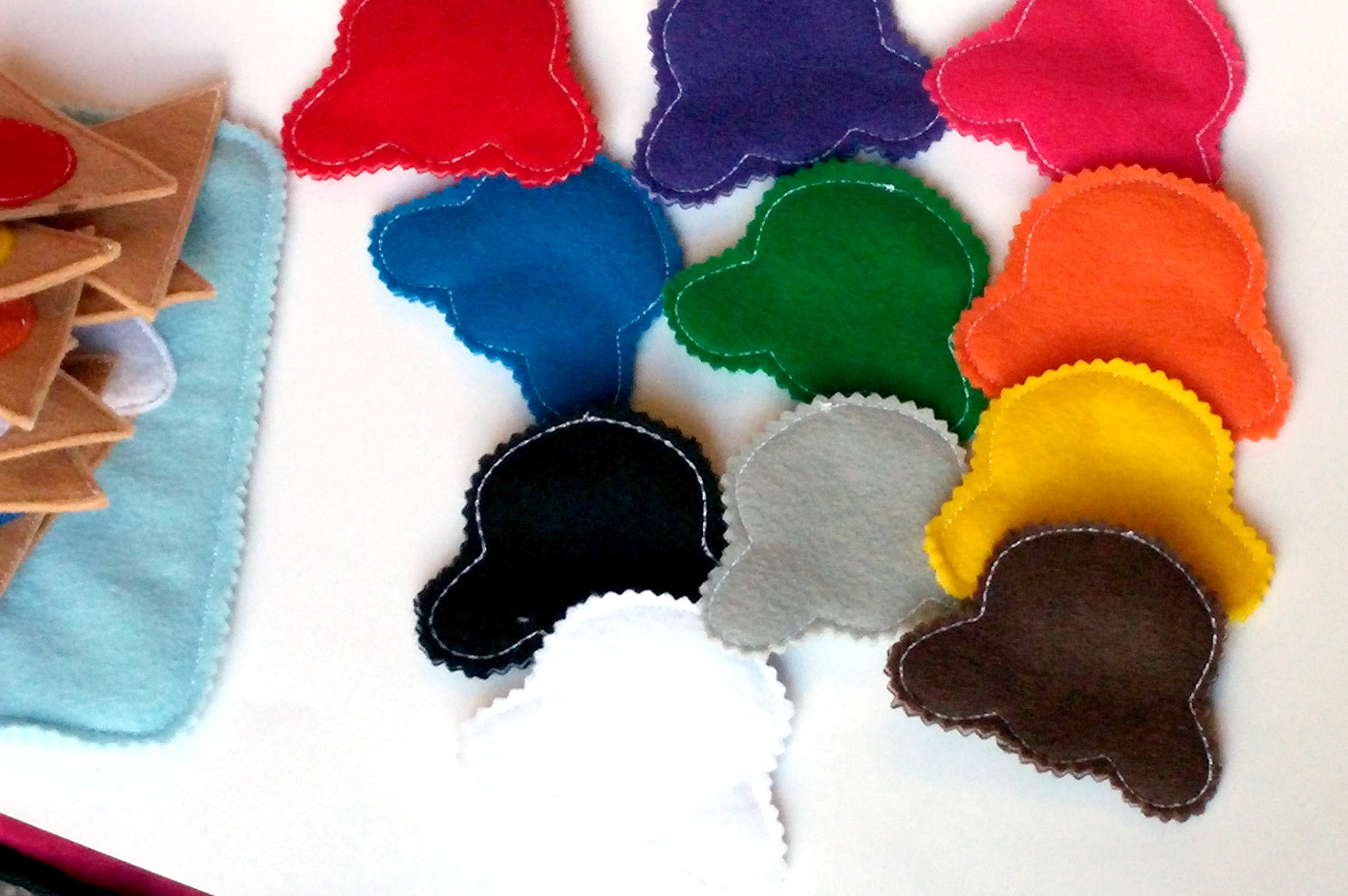Quiet Book Page With 11 Color Matching Ice Cream Cones Perfect for Busy ...