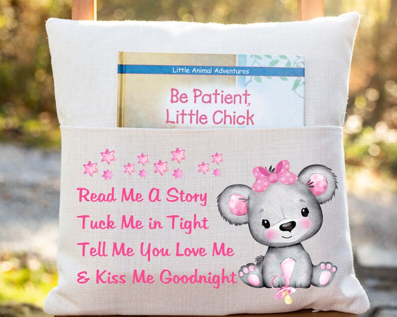pink reading pillow