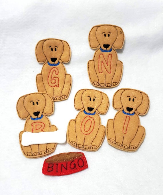 Felt Quiet Book Finger Puppet Dog Bingo Song Kids Songs & - Etsy Australia