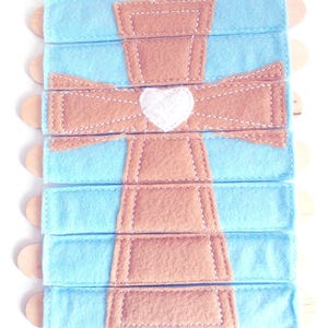 Osterkorbfüller - Osterkreuz Stick-Puzzle - Osterhasen-Leckerbissen - Osterkorbfüller - Osterkorbgeschenke - Sonntagsschule