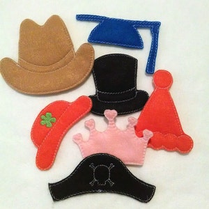 Hats addon for our Spud felt game set educational game learning toy Eco-Friendly 3879 image 1