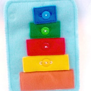 Quiet book snaps or buttons  - busy book - toddler learning toy - educational gift - church quiet book - preschool toy -  #QB2