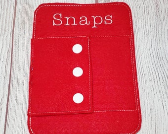 Snap Closure Boards - Snap Practice - Toddler Learning Toy - Educational Gift - Church Activity - Preschool Toy - #3964