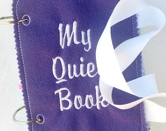 Felt quiet book cover - Toddler quiet book - Quiet book page - Busy book page - Felt busy book - Quiet book pages front and back   #QB51