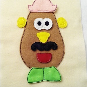 Add on set for Potato head includes 9 pieces felt mat game educational game learning toy Eco-Friendly felt game 3846 image 2