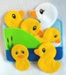 5 little ducks Felt quiet book toddler page and flannel board play set  QB146 