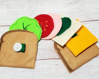 Felt Sandwich Button Snake Reguler Set Busy Bag or Quiet Book Project- Educational Game Learning Toy - # 3961