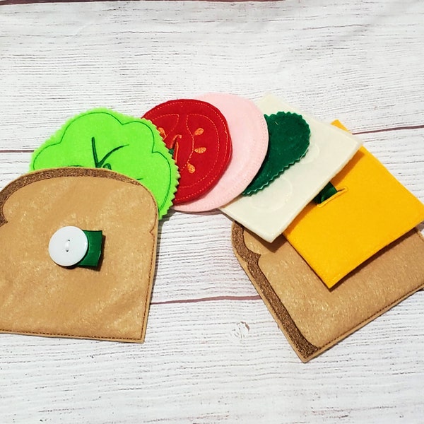 Felt Sandwich Button Snake Reguler Set Busy Bag or Quiet Book Project- Educational Game Learning Toy - # 3961