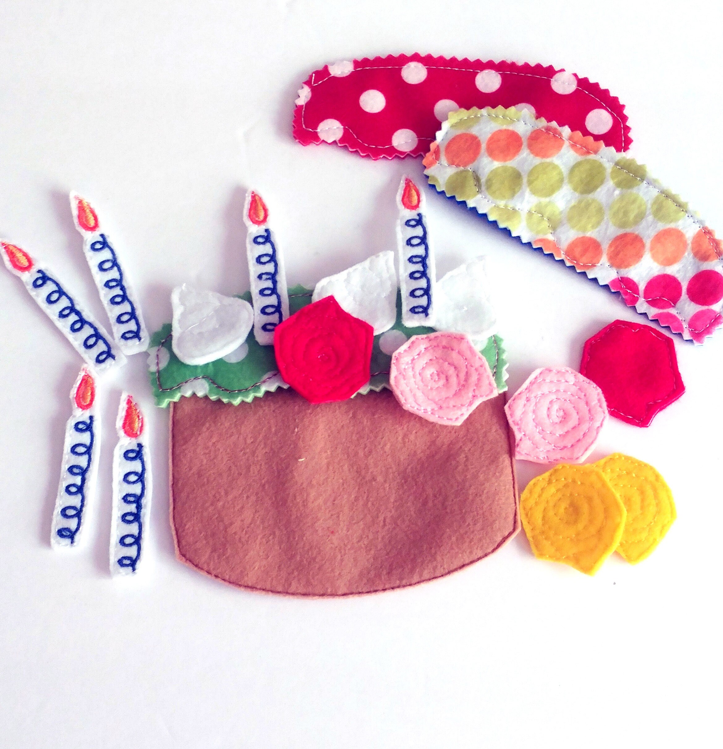 Toys Birthday Felt Set Make Your Own Birthday Cake Felt Preschool