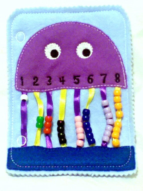 Quiet book learning numbers - busy book - toddler learning toy - educational gift - church quiet book - preschool toy - #QB54 Il_570xn