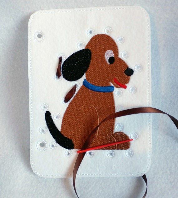 Quiet book - Puppy dog lacing page - church quiet book #QB144 Il_570xn