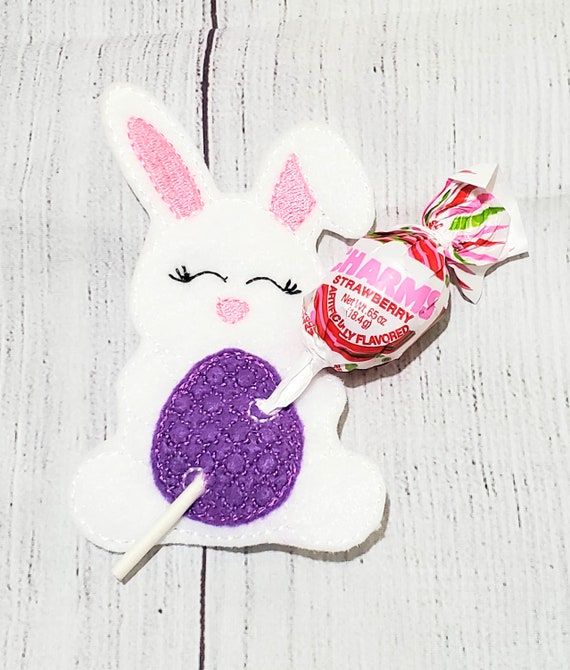 Easter bunny, lamb, and chick lollipop sucker holder - Easter basket ...
