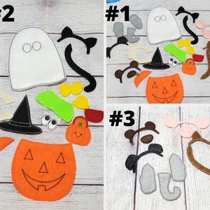 Halloween Mr Potato head add on set - Toddler Halloween felt toy - #3926