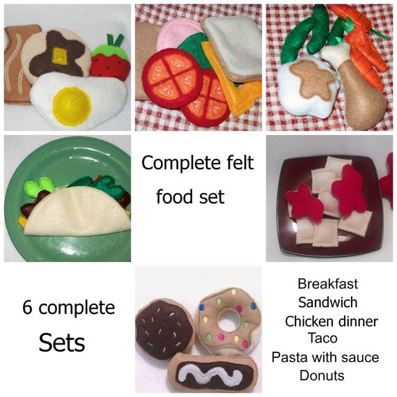 felt pretend food