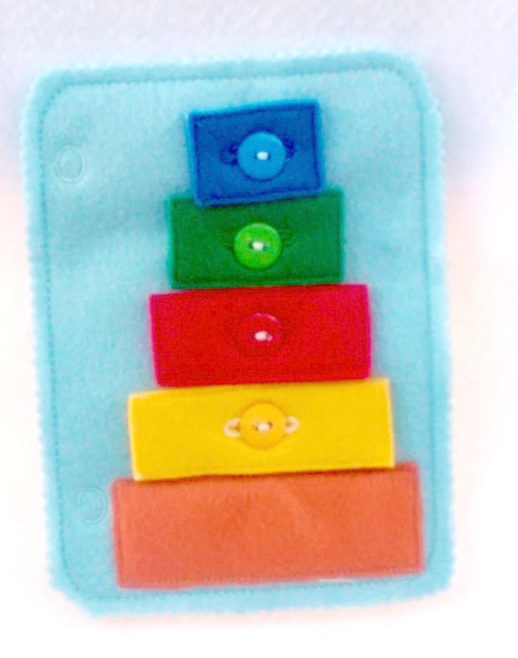 Quiet book snaps or buttons busy book toddler learning toy