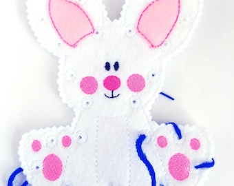 Eco-Felt Lacing Bunny – Easter Basket Stuffer, Motor Skills Toy
