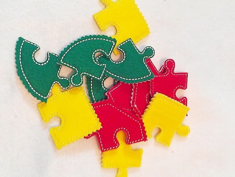 Felt Puzzle games Set of 3 shapes Perfect for very young Etsy