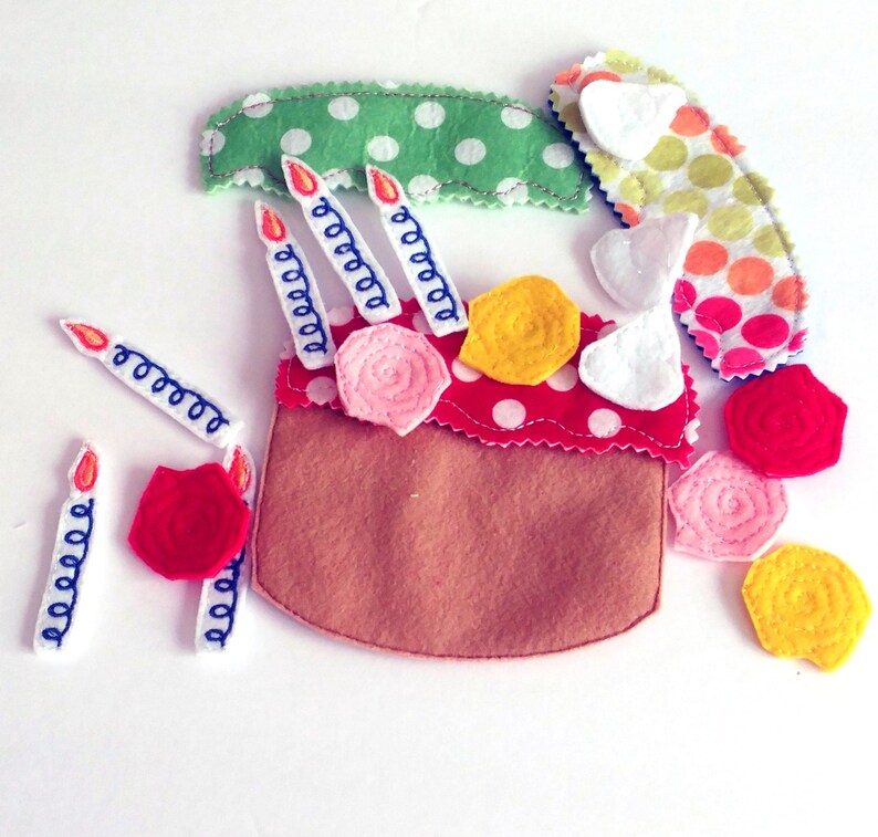 Felt Board Set Story Board Set Birthday Cake Story 19 Etsy