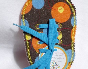 Felt Boys large circle Learn to Tie Your Shoe Great Educational learning toy #3811