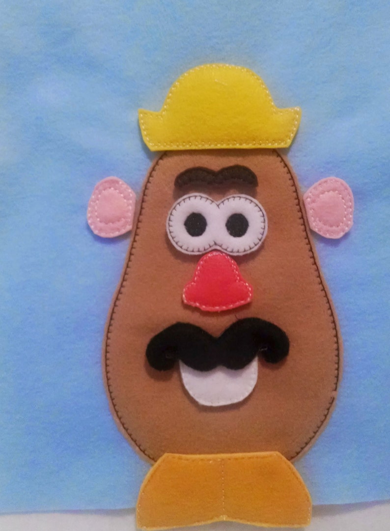 Add on set for Potato head includes 9 pieces felt mat game educational game learning toy Eco-Friendly felt game 3846 image 3