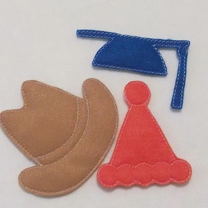 Hats addon for our Spud felt game set educational game learning toy Eco-Friendly 3879 image 2