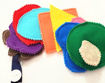 Felt Button Snake – Learning Colors, Fine Motor Skills Busy Bag
