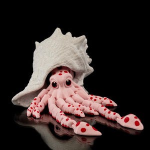 Nimbus the Squid: 3D-Printed Articulated Bigfin Squid Model