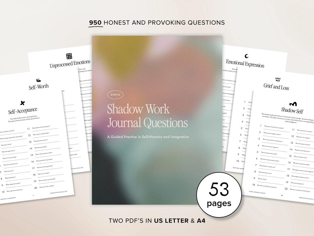 Shadow Work Journal Questions | 950 Prompts for Self-awareness and ...