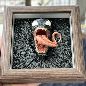 Venom & Spider-Man Frame - Venom Desk Ornament - Venom Specimen - Perfect Gift for Venom Fans