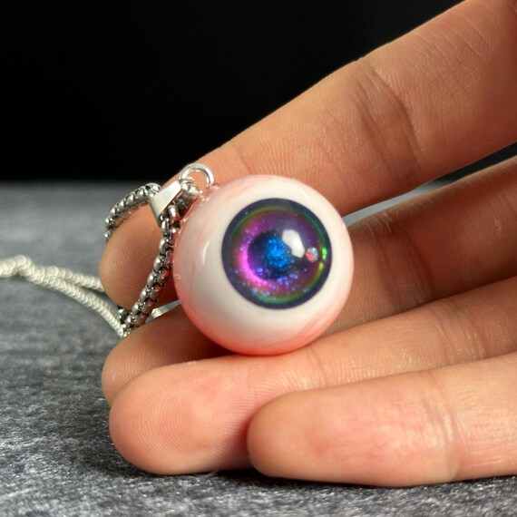 Handmade Galaxy Eye Keychain: Cosmic Resin Art Keyring Canada