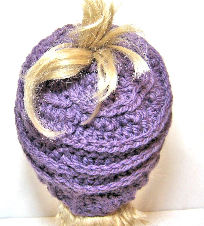 Womens Messy Beanie Messy Bun Hat Womens Accessories image 7