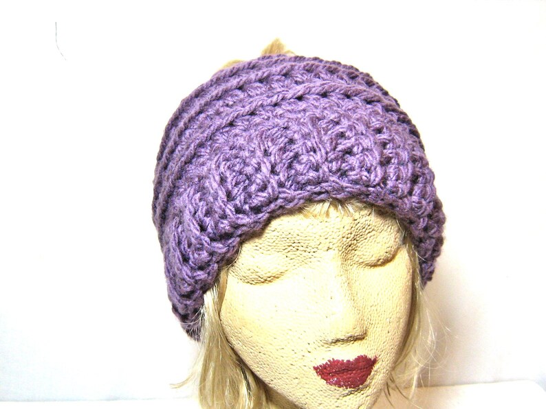 Womens Messy Beanie Messy Bun Hat Womens Accessories image 1