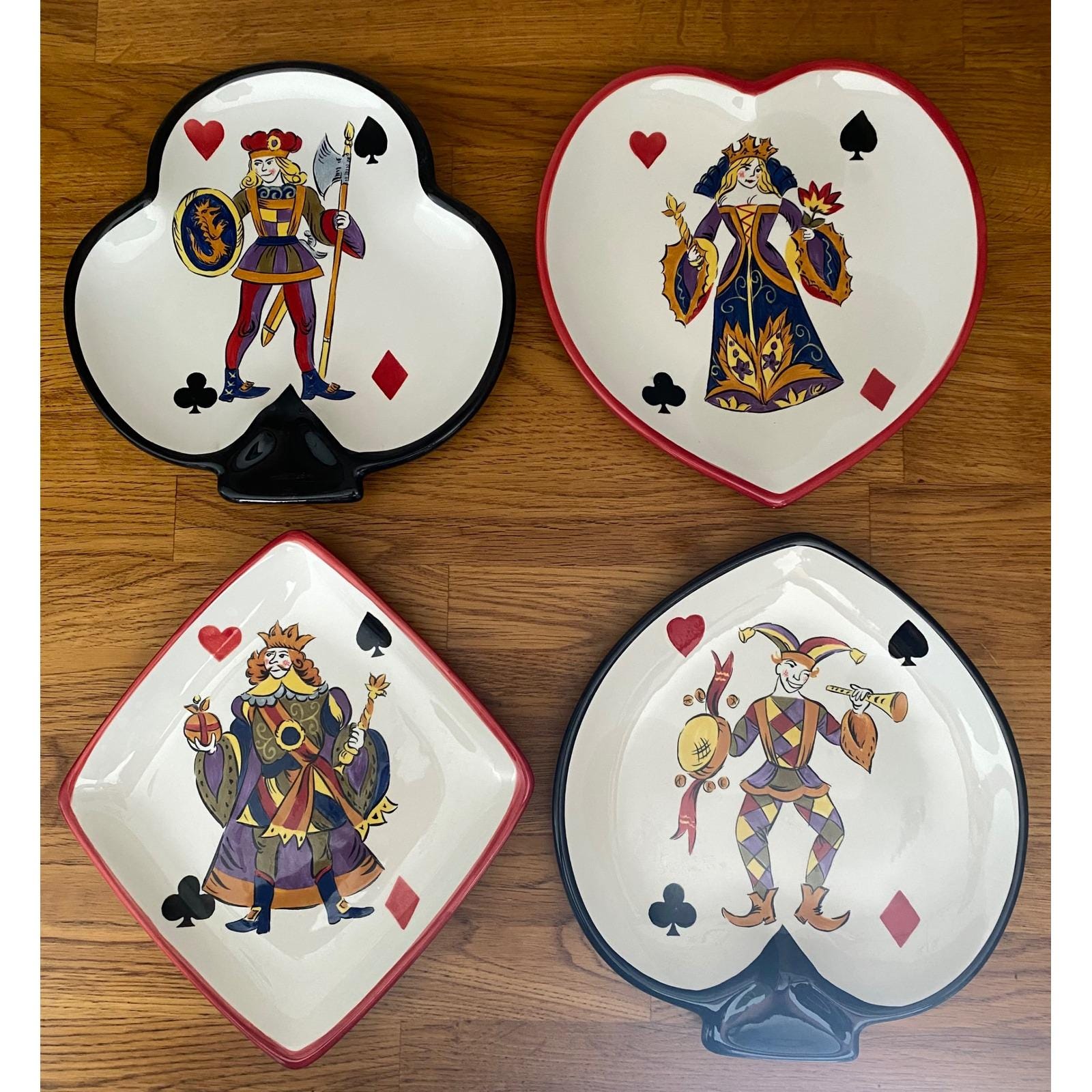 Playing Card Appetizer Plates - Etsy