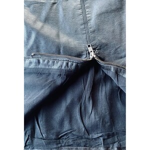 Vintage Clothing | Free People | Black Vegan Leather | Mini Skirt | Zipper Detail | Women | Y2K image 12