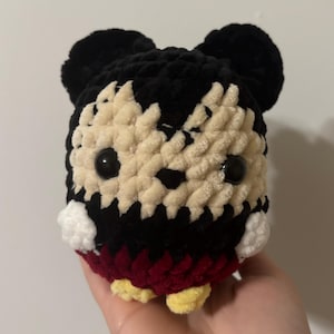 Cartoon Mouse Low Sew Crochet Pattern