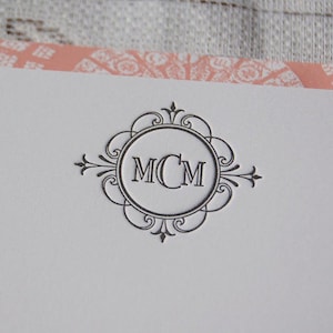 Letterpress Note Cards sample, Note Card, Custom Note card, Custom Thank You Cards, Custom stationery, Letterpress Thank You Cards