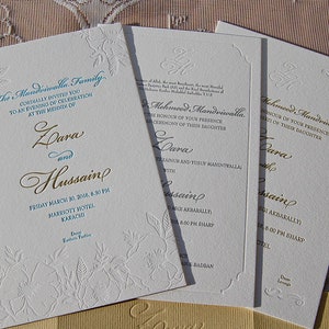 Letterpress Wedding Invitation DEPOSIT, Wedding Invitation, Wedding Invitations, Wedding Invitation Suite, Elegant Invitation, Invitations image 6